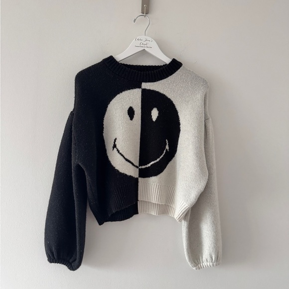 FARM RIO Smiley Icon Sweater M - Picture 6 of 10